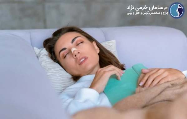 نحوه خوابیدن بعد از عمل بینی