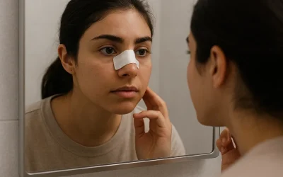 جراحی بینی گوشتی با فیلم وعکس نمونه کار